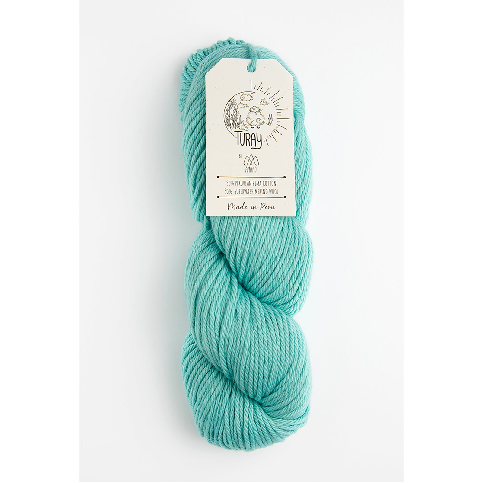 Amano Turay Aquamarine 2305 in a light teal skein