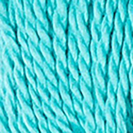 Detail of Blue Sky Fibers Organic Cotton Sport in Caribbean, a turquoise blue