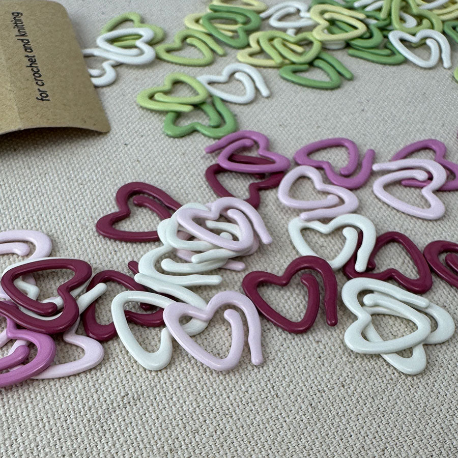 Crochet Heart Markers