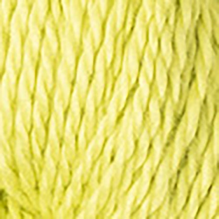 Detail of Blue Sky Fibers Organic Cotton Sport in Lemongrass, a neon yellow-green
