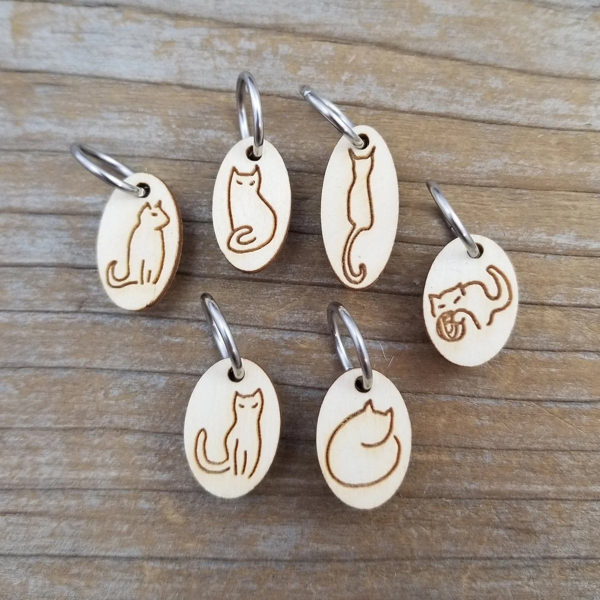 Cat-rinkles Stitch Markers