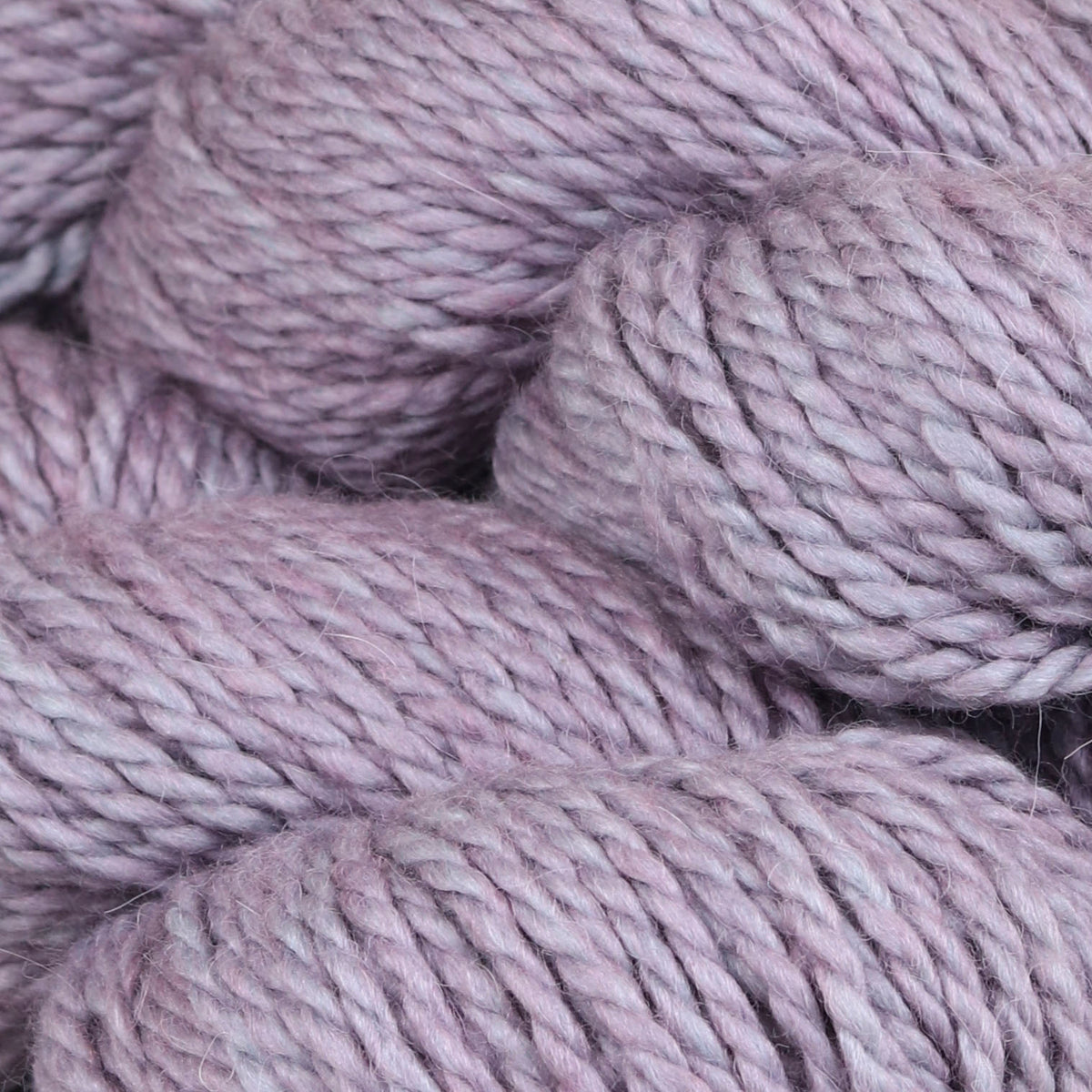 Image of the Fibre Co. Tundra in Allium a pale lavender color with ice blue undertones. 