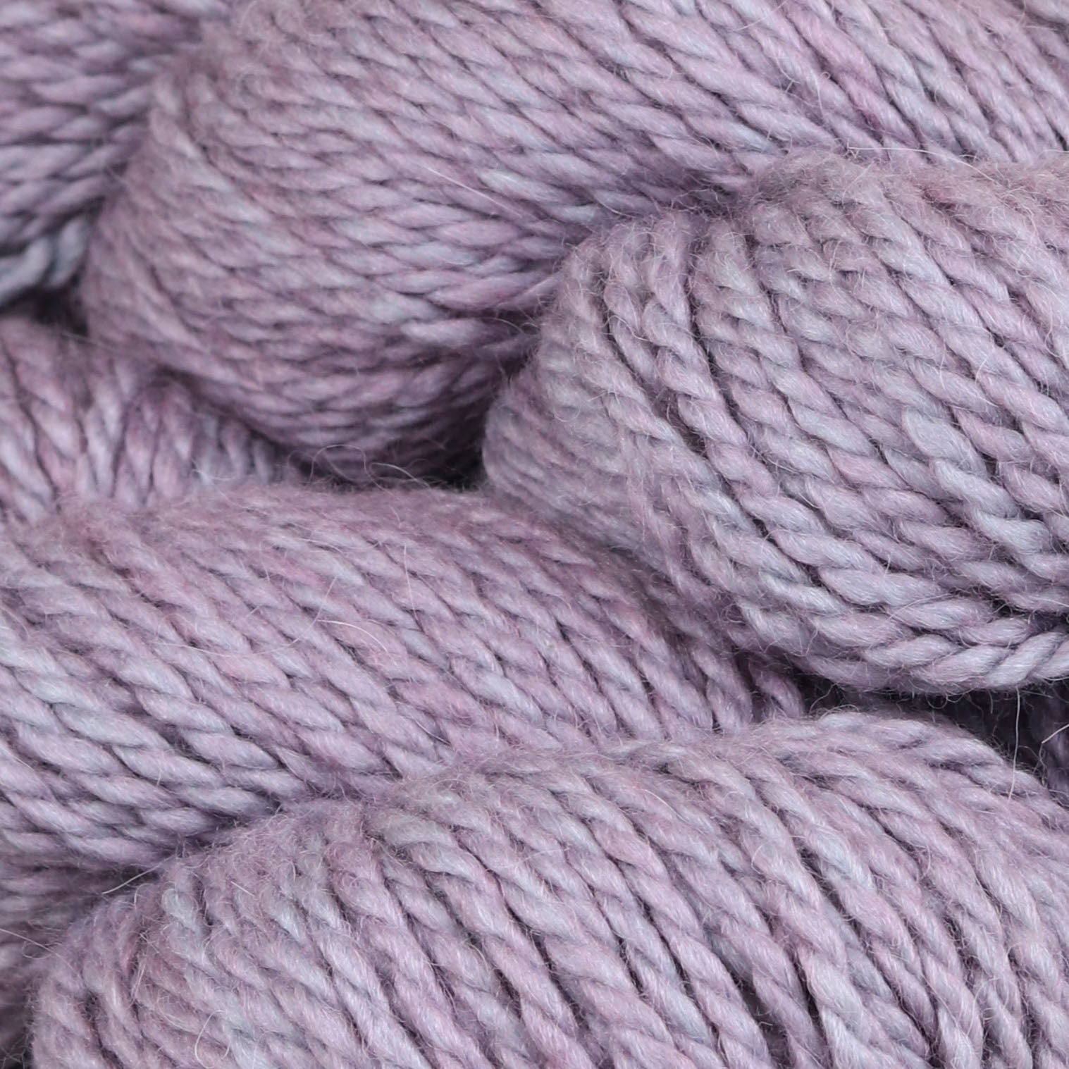 Image of the Fibre Co. Tundra in Allium a pale lavender color with ice blue undertones. 