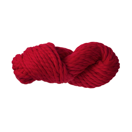[product_title], [option1]: Bright, deep red yarn twisted in a skein.