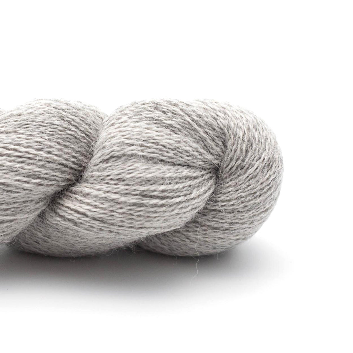 Detail of Kremke Baby Alpaca Lace in Light Grey