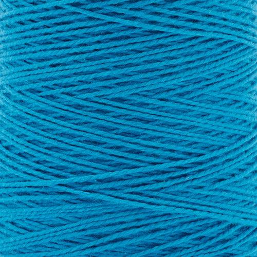 detail of Gist Yarn 3/2 Cotton in Aqua. 