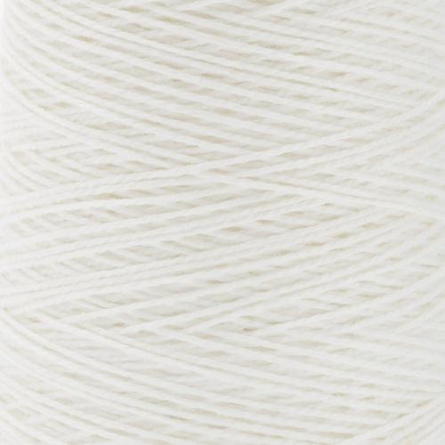 detail of Gist Yarn 3/2 Cotton in White. 
