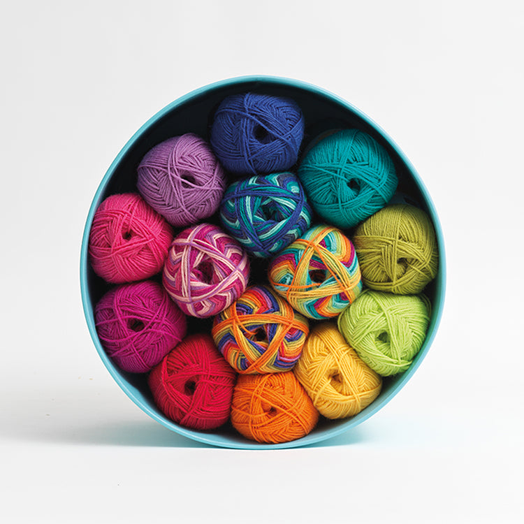 Variety of West Yorkshire Spinners Colour Lab Skeins.