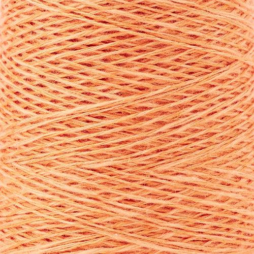 Detail of Gist Duet in Apricot, a light pinky orange. 