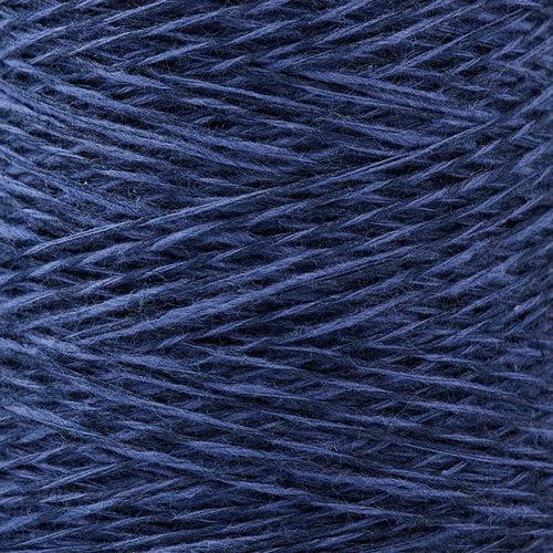 Detail of Gist Duet in Dusk, a deep dark blue with hints of grey. 