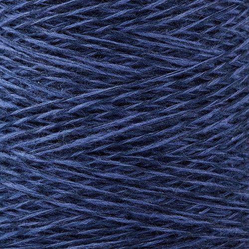 Detail of Gist Duet in Dusk, a deep dark blue with hints of grey. 