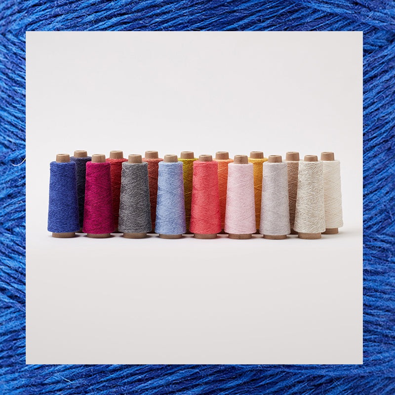 Large ecological weaving yarn pack, Blues - Studio Koekoek