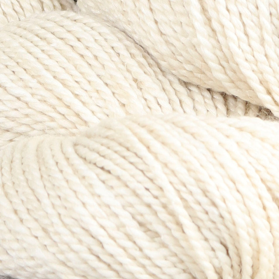 Detail image of The Fibre Co Acadia in Egret, an ivory color.