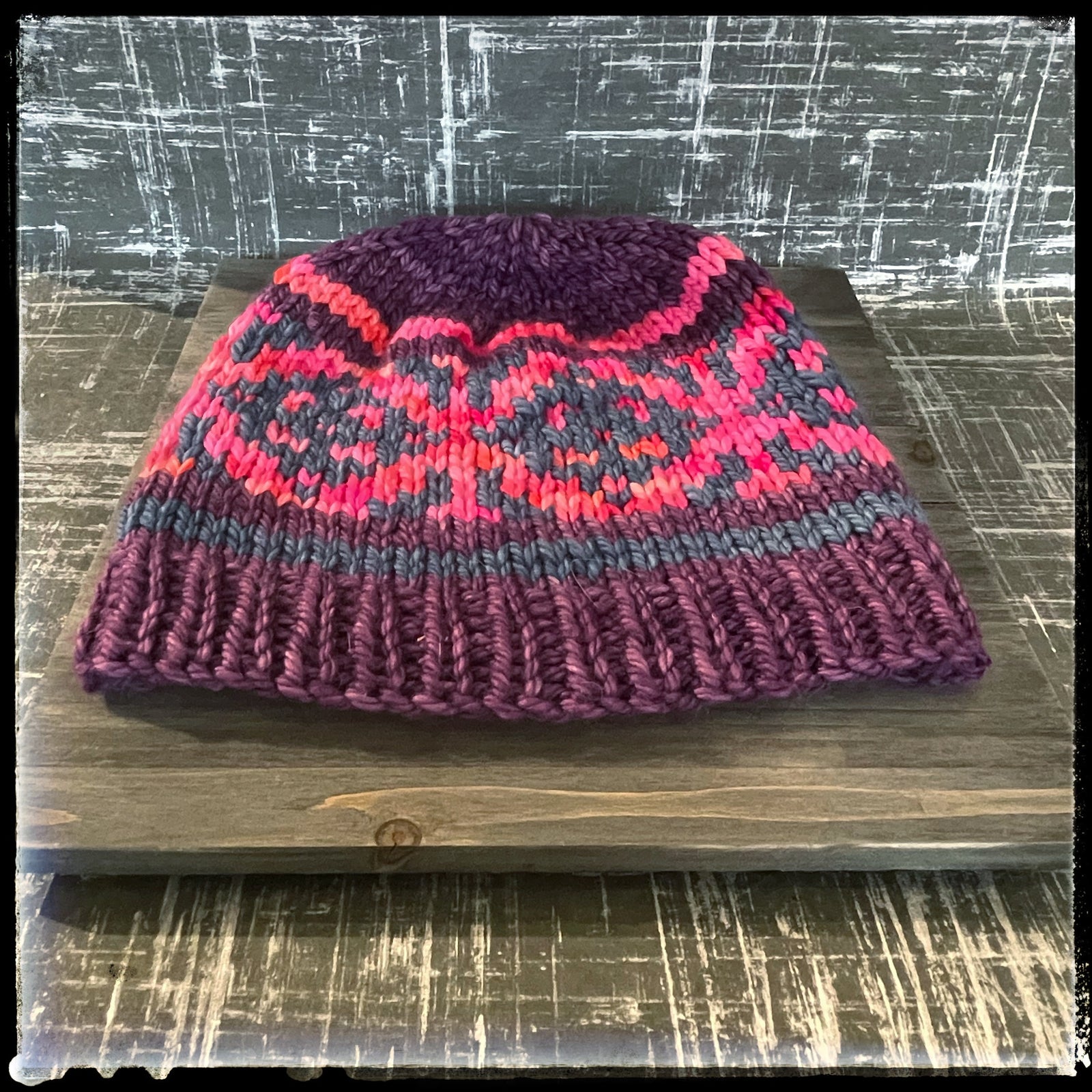 Diamond Mosaic Beanie Sample