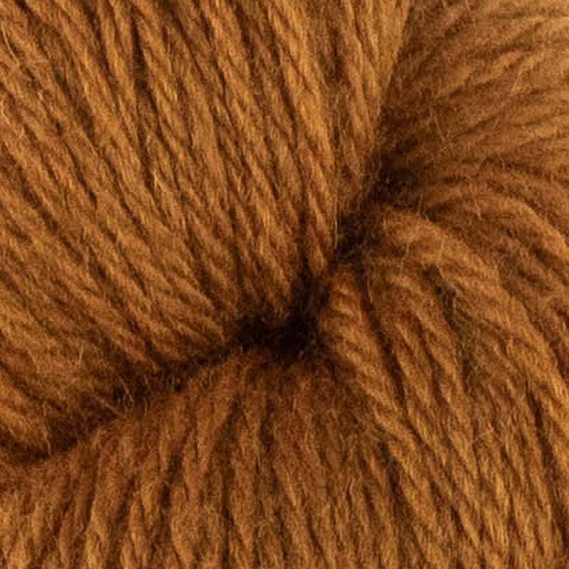 Detail of West Yorkshire Spinners The Croft Shetland Colours in Melby a burnt umber color.
