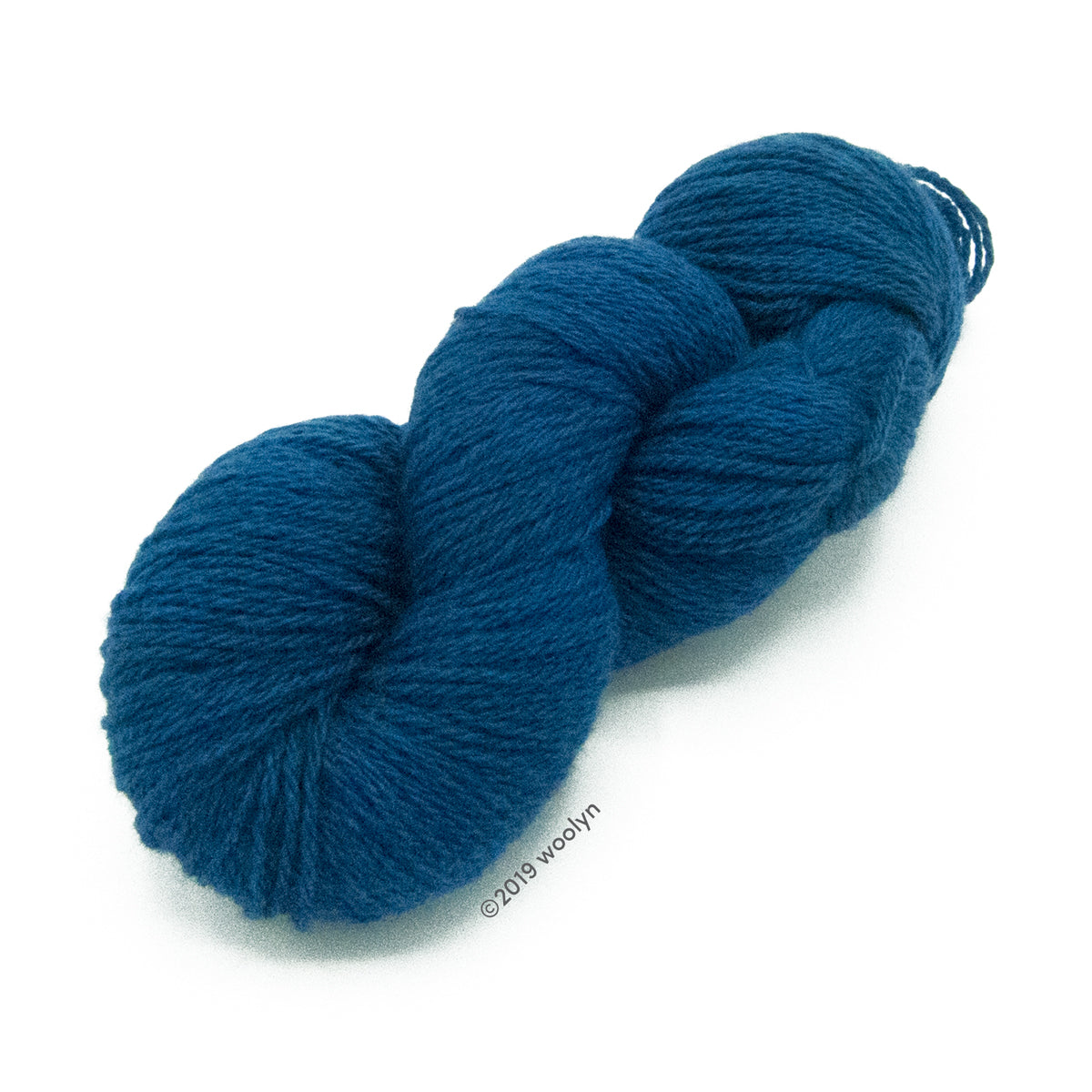 North Light Fibers Spring St in Butterfly Pea, a bright blue color.