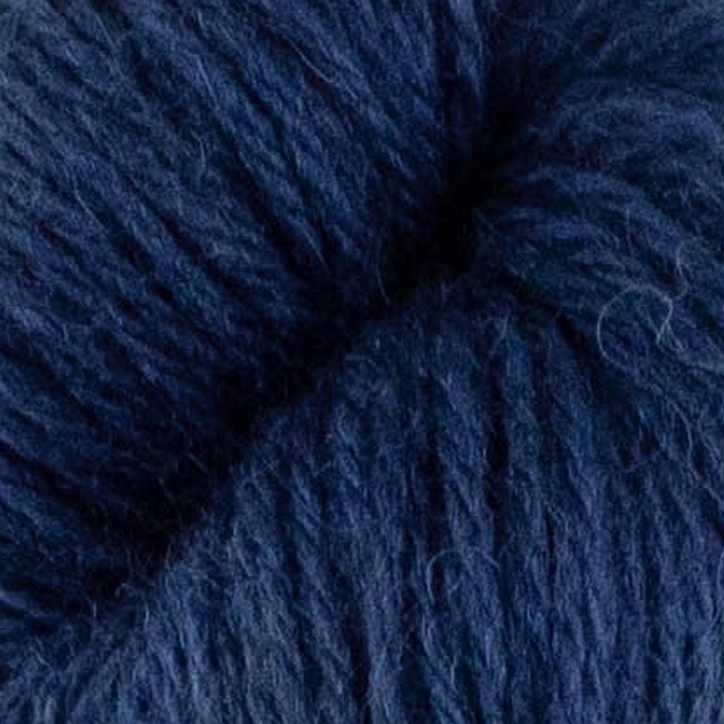 Detail of West Yorkshire Spinners The Croft Shetland Colours in Norwick a royal blue color.