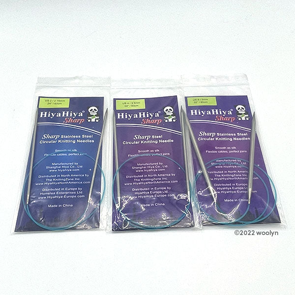  HiyaHiya SHARP Steel Interchangeable Circular Needles Sock Set