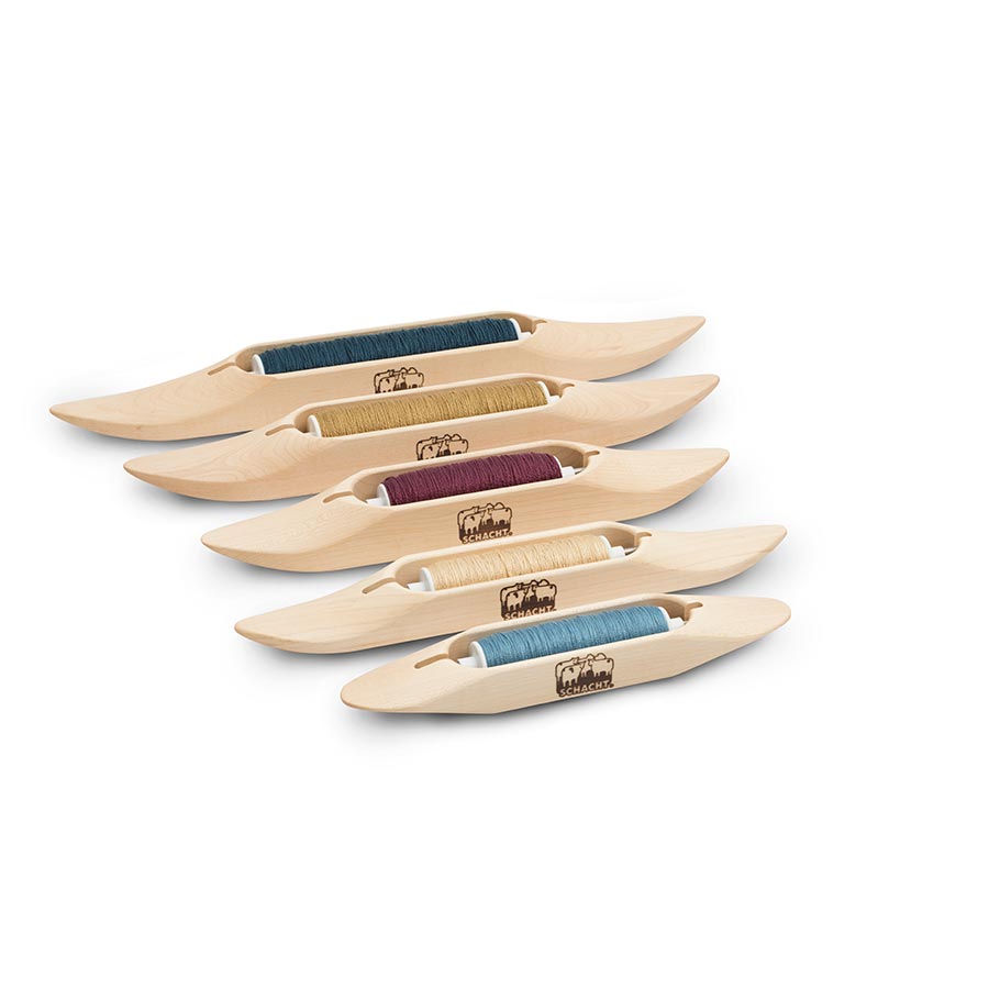 Schacht boat shuttles in maple in a variety of sizes. 