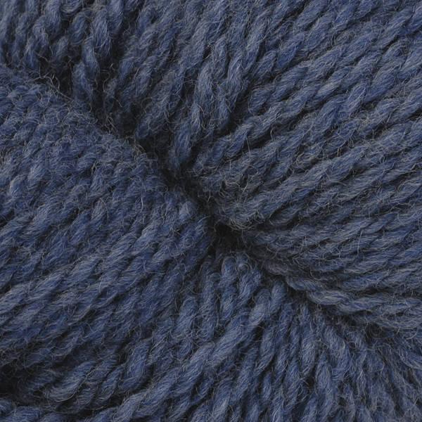 Detail of Berroco Mercado Azul 4133. a heathery yarn in shades of dark blue.