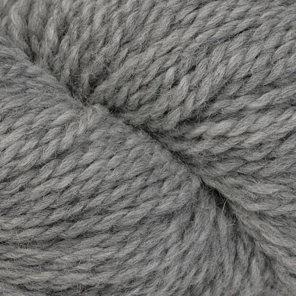 Detail of Berroco Mercado Niebla 4106, a medium grey.