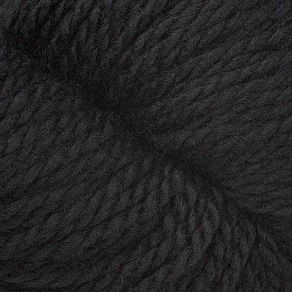 Detail of Berroco Mercado Noche 4134, a solid black.