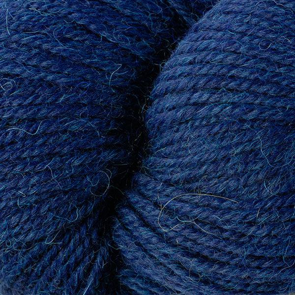 Detail of Berroco Ultra Alpaca in Indigo Mix 62182,  a bright dark blue.
