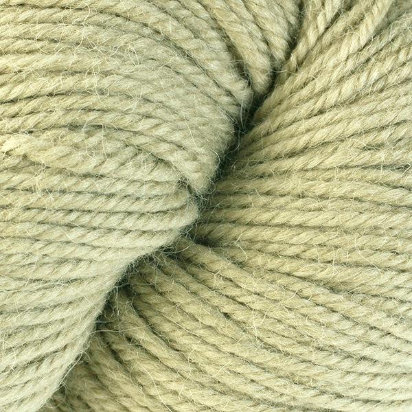 Detail of Berroco Ultra Alpaca in Peridot 62101, a pale yellow green.