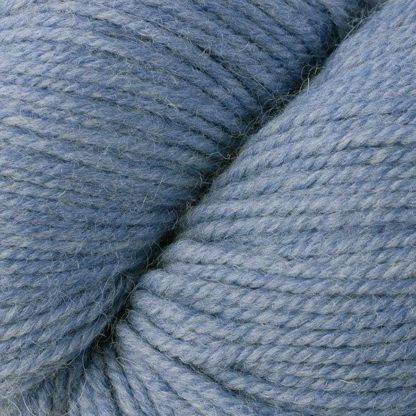 Detail of Berroco Ultra Alpaca in Stone Washed Mix 6278, a light blue.