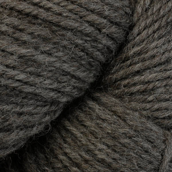 Detail of Berroco Ultra Alpaca in Wild Rice,  an undyed dark brown.