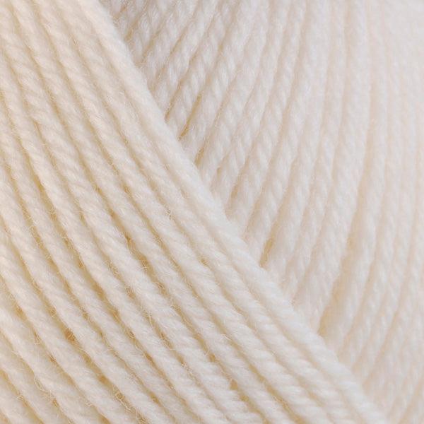 Detail of Berroco Ultra Wool Cream 3301, a bright cream. 