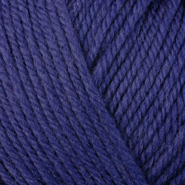 Detail of Berroco Ultra Wool Ultra Violet 3345, a dark purple. 