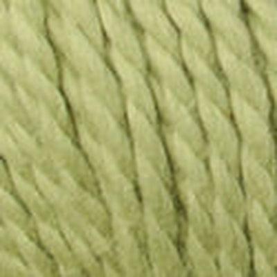 Detail of Blue Sky Organic Cotton Wasabi, a pale green. 