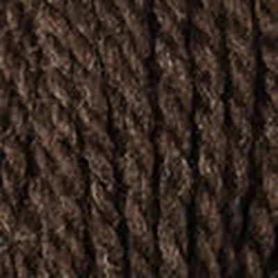 Detail of Blue Sky Woolstok 50g dark chocolate, a warm dark brown.