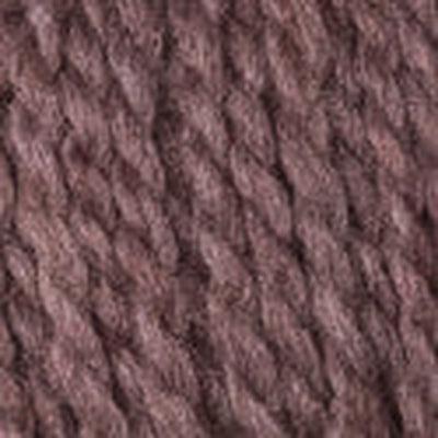 Detail of Blue Sky Woolstok 50g lilac bloom, a medium purple brown.