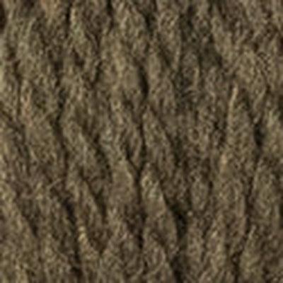 Detail of Blue Sky Woolstok 50g mossy green, a greenish brown.