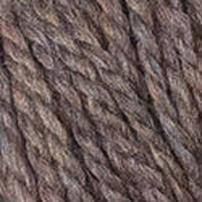 Detail of Blue Sky Woolstok 50g northern lights, a warm brown.