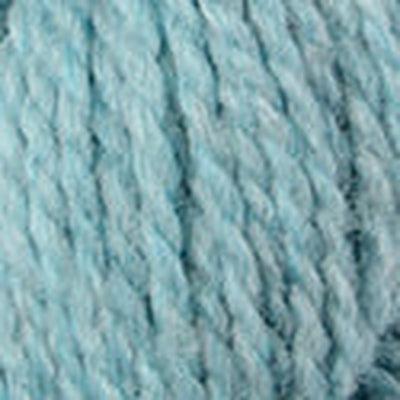 Detail of Blue Sky Woolstok 50g spring ice, a bright light blue.