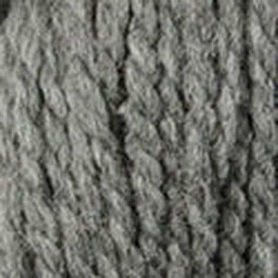 Detail of Blue Sky Woolstok 50g storm cloud, a medium grey.