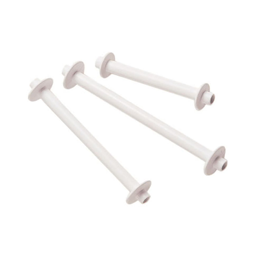 Schacht plastic bobbins in 4-6" lengths.