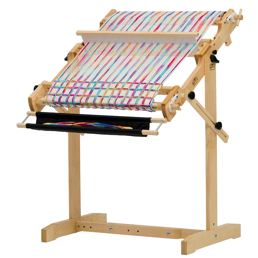 Image of a Schacht Flip Loom with 20&quot; weaving width with add on flip trap and add on stand.