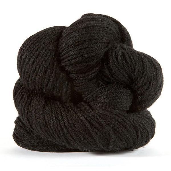 Skein of Jade Sapphire 4Ply La Nuit 30, a dark warm black.