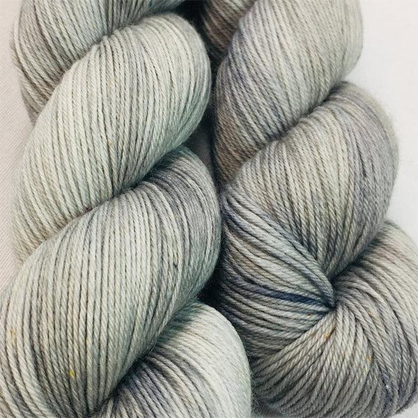 Skeins of JEMS Monstrous Gypsum, a light grey/.