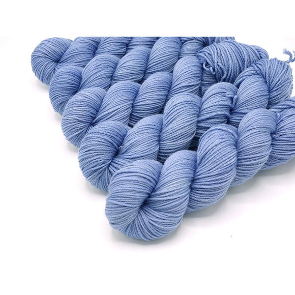 Skeins of Murky Depths Neptune DK The Winks, a bright periwinkle purple. 