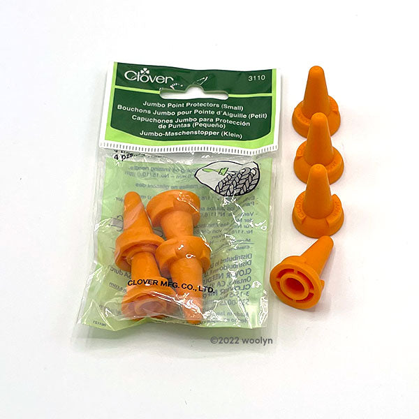 Jumbo point protectors in orange. Four pieces per set.