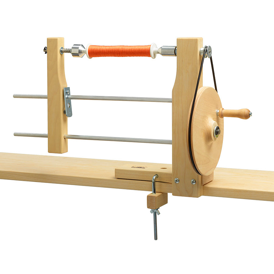 Image of a Double End Schacht Hand Bobbin Winder. 